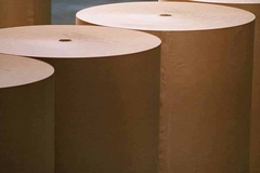 Image Large rolls of brown kraft paper